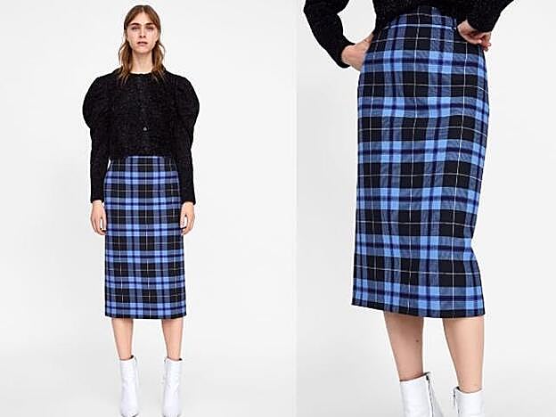 Nueva versión de la falda viral de Zara.