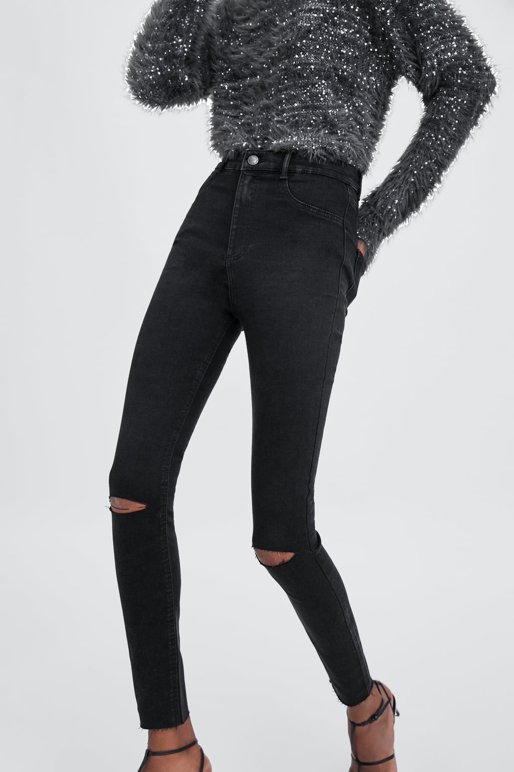 Jeggings hi-rise super elásticos de Zara: 15,95 euros.