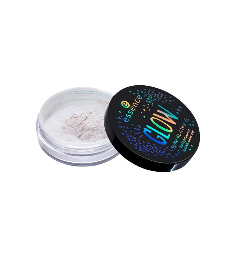 Polvos sueltos inspirados en los iluminadores con un efecto dúo cromático para conseguir un look fascinante. Pertenece a una edición que busca resaltar las facciones de tu rostro para que brilles allá donde vayas. Los polvos cuentan con un acabado holográfico duocromo; es decir, aportan brillo al cutis. Además, al contacto con el sol, verás como luces un sutil efecto arco iris en la piel. Su principal objetivo es sellar la base de maquillaje y evitar la aparición de brillos en la piel. (4,49 €).