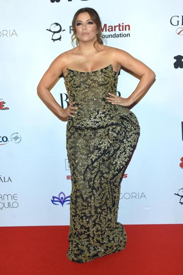 Eva Longoria, con el vestido menos favorecedor de la historia en la  Global Gift Gala 2018