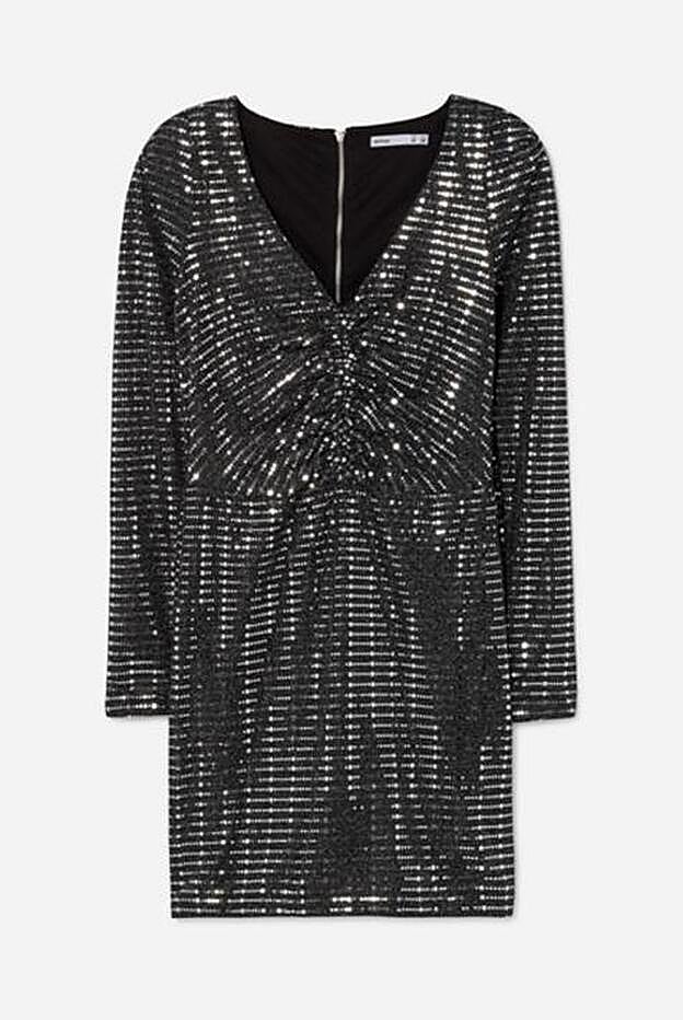 Vestido de lentejuelas, 18 euros.
