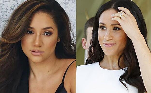 El parecido entre Erica Lauren y Meghan Markle es asombroso.