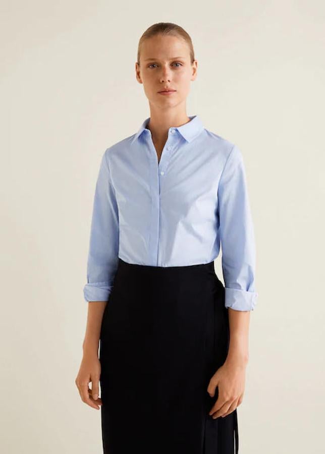 Camisa estampada de algodón, 17,99 euros.