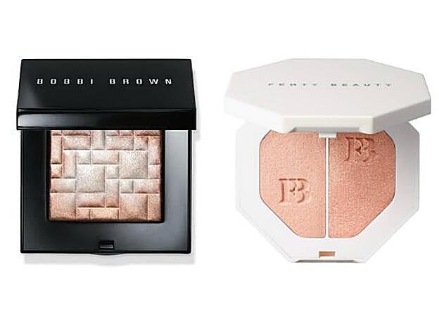 1. Highlighting Powder & Pink Glow de Bobbi Brown. (49,50 euros). 2. Iluminador Killawatt Freestyle Highlighter de Fenty Beaty by Rihanna. (33,55 euros). En Sephora.