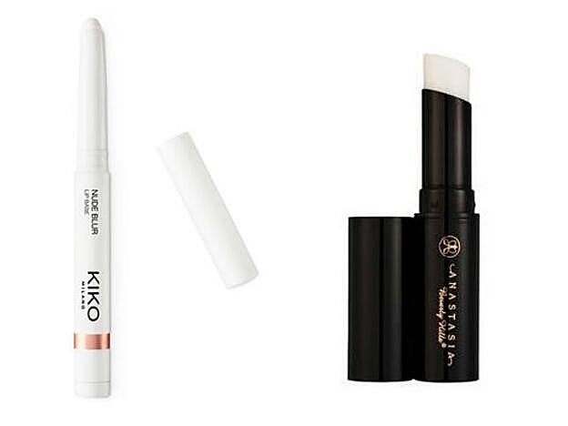 1. Nude Blur Lip Base de Kiko Milano (7,90 euros). 2. Lip Primer de Anastasia Beverly Hills. (22,55 euros). En Sephora.