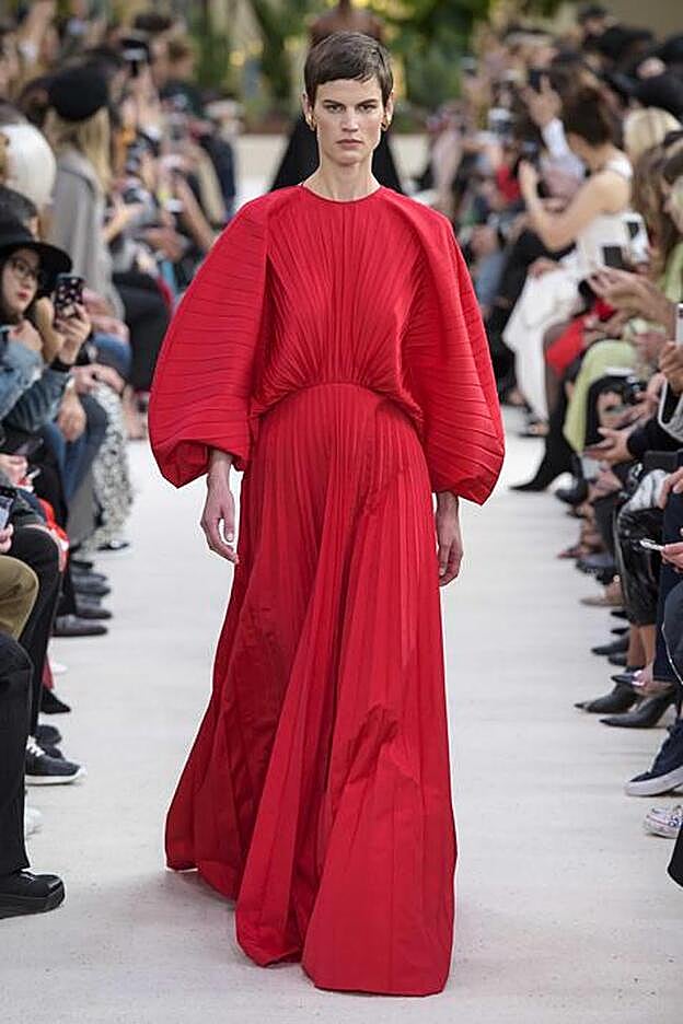 Desfile P/V de Valentino.