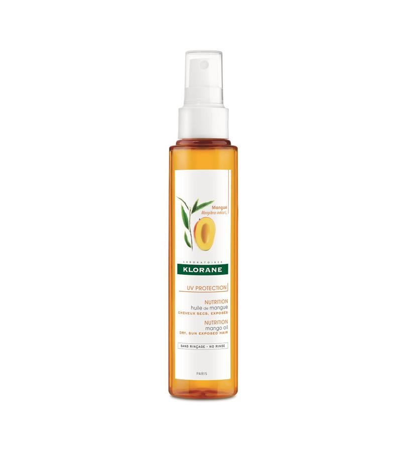 Hidrata, repara y nutre intensamente, devolviendo al cabello seco sus lípidos sin apelmazarlo, gracias a su fina difusión. A pesar de que el aceite de mango es nutritivo y rico en ácidos grasos, no apelmaza el cabello y lo deja suave, suelto y sedoso. (13,25 €).