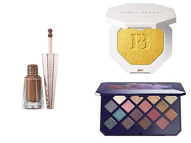 1. Stunna Lip Paint in 'Unbutton' y el 'Unveil' / 2. Killawatt Freestyle Highlighter / 3. Moroccan Spice Palette.