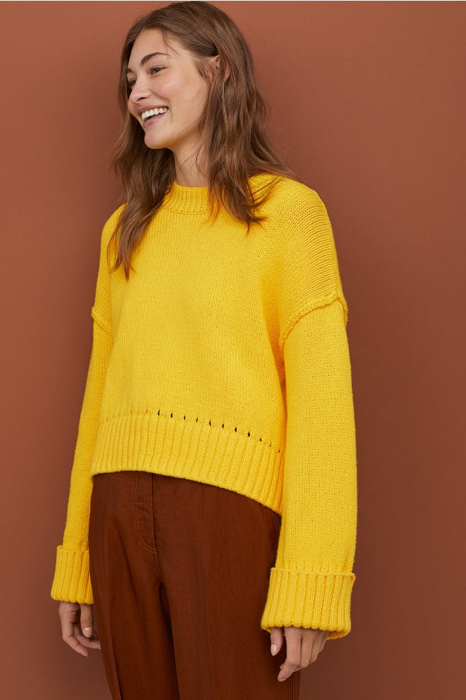 Jersey de punto de algodón de H&M: 39,99 euros.