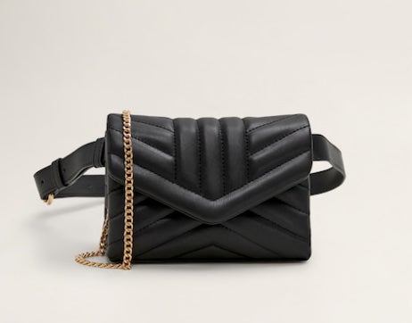 Bandolera riñonera con solapa: 19,99 euros.