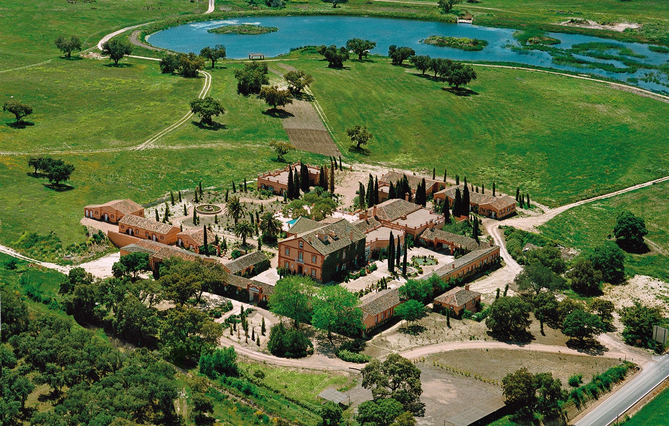 Entre la sierra de Gredos y el Tajo, la finca Valdepalacios tiene 600 hectáreas de dehesas de encinas y alcornoques, con corzos, venados, perdices y águilas; establos y casas de labor de principios del siglo XIX; y un exquisito hotel, el Valdepalacios Hotel Gourmand, con solo 27 habitaciones y el sello Relaix &amp; Chateaux. En él disfrutarán especialmente los amantes de la gastronomía, puesto que su restaurante Tierra tiene una estrella Michelin y además organizan cursos de cocina y catas de vinos, aceites, quesos o productos de temporada. También se pueden dar paseos a caballo, en coche de caballos o en jeep para conocer la finca, participar en una divertida yincana o disfrutar de un pícnic campestre junto al pantano.
