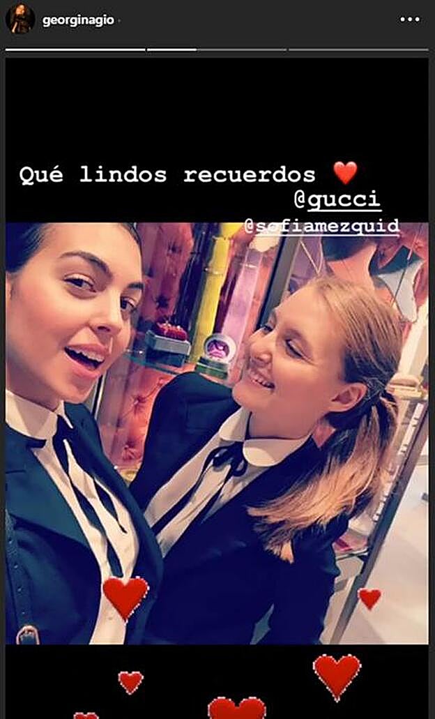 La imagen de Georgina Rodríguez en la tienda Gucci.