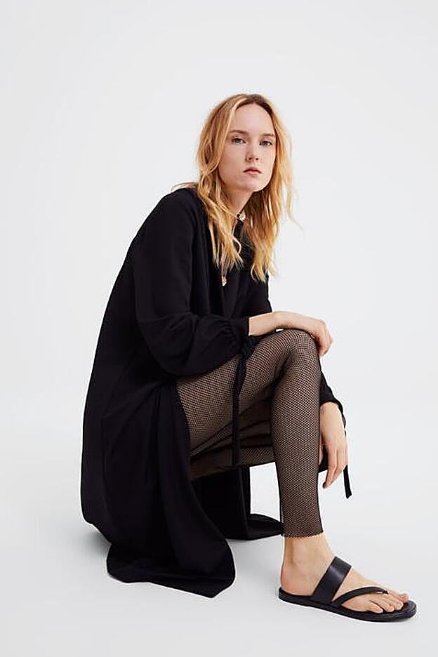 Leggings de rejilla de Zara.