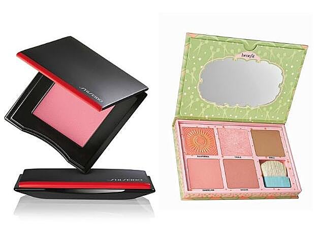 1. InnerGlow CheekPowder en tono Twighlight Hour de Shiseido (43 euros). 2. Cheekleaders Pink Squad de Benefit (33 euros).
