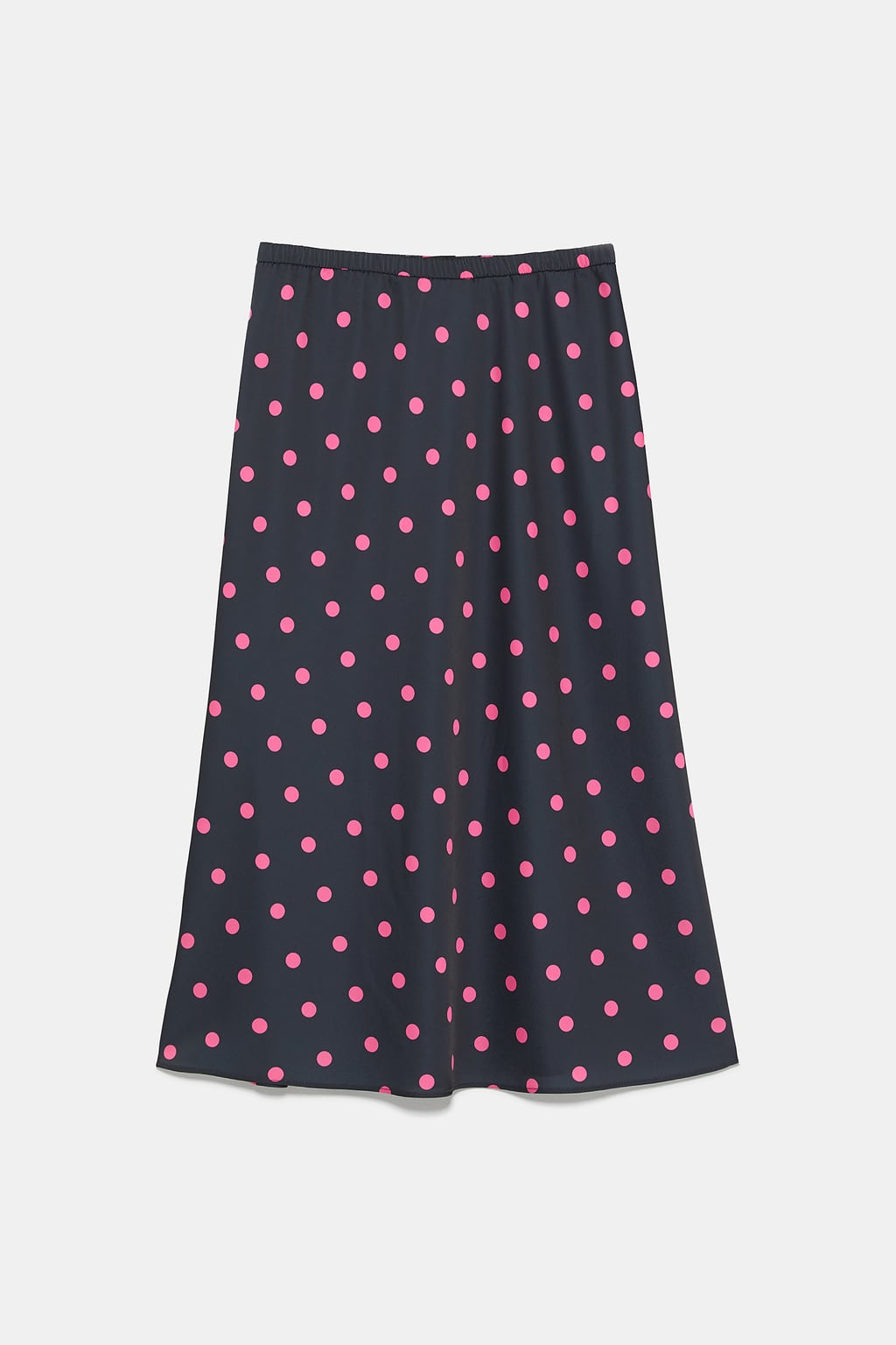 Falda de lunares con cintura elástica: 22,95 euros en Zara.