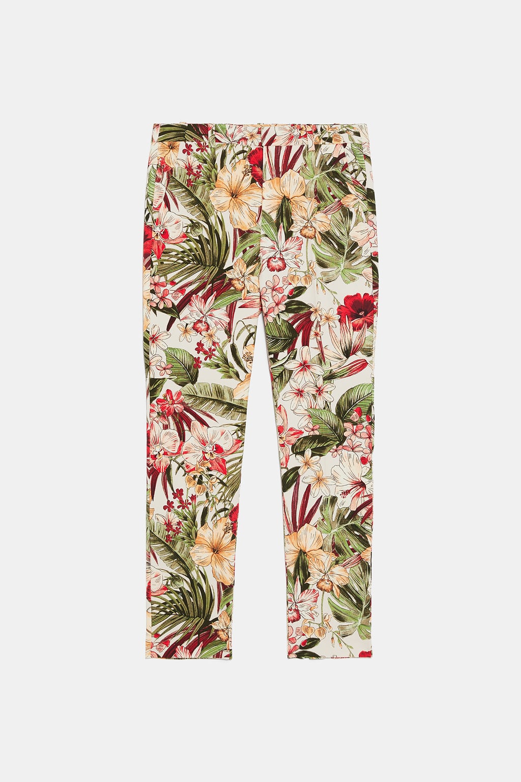 Pantalón estampado floral de Zara: 12,99 euros.