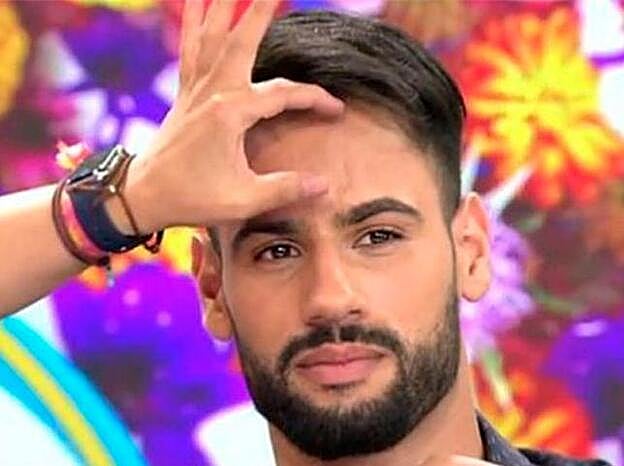 Así ha quedado la frente de Asraf Beno.