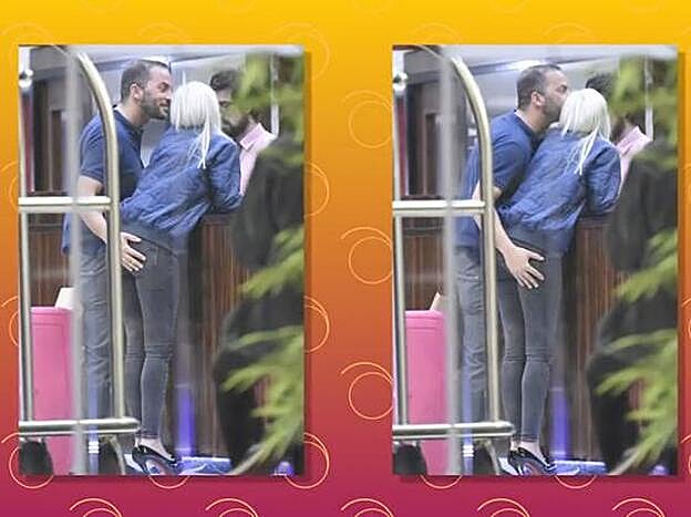 Ylenia y Antonio Tejado entrando en un hotel.