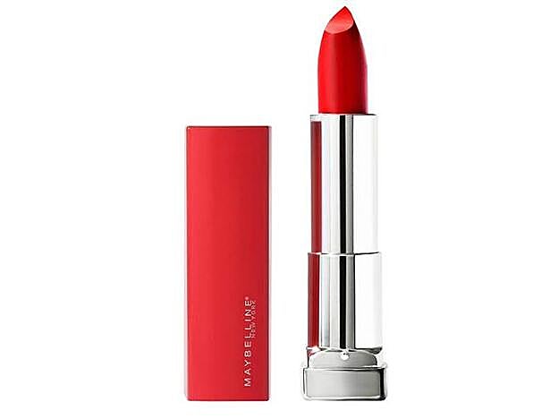 Color Sensational Made For All de Maybelline. Tono 382 Red for me.