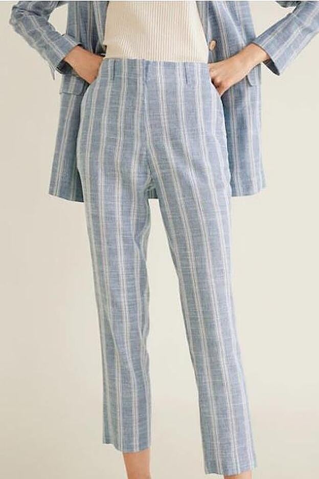 Pantalón de lino de Mango.