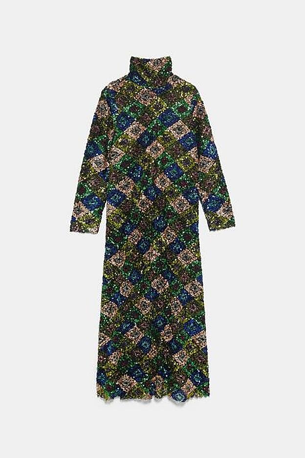 Este vestido de Zara es la opción perfecta para clonar el look de Nagore Robles y su vestido de Victoria.