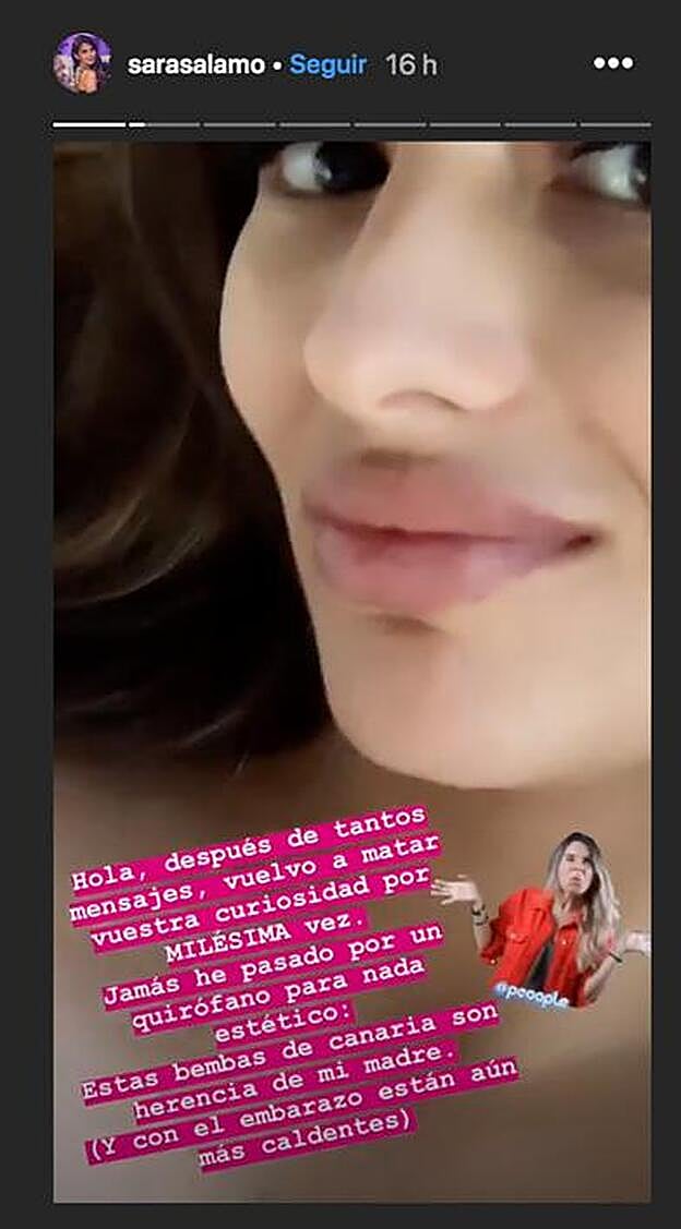 Sara Sálamo respondía así de contundente.