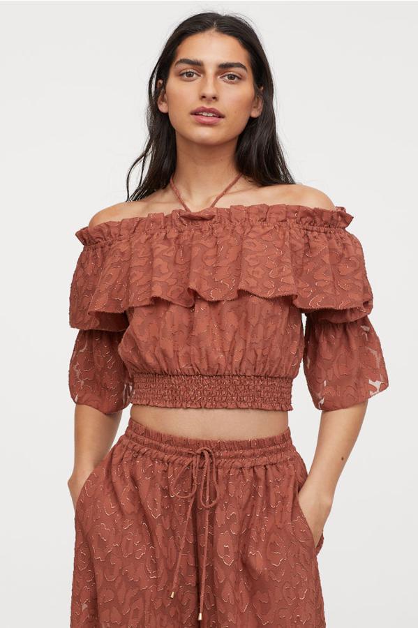 Top bohemio jacquard, 24,99 euros.