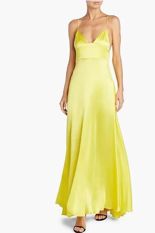 Vestido lencero de Adriana Iglesias.