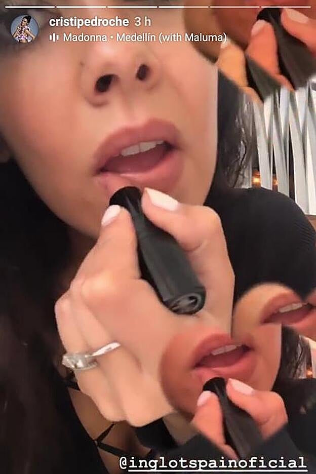 Cristina Pedroche ha vuelto a elegir uno de sus nuevos imprescindibles de maquillaje de la marca Inglot España.