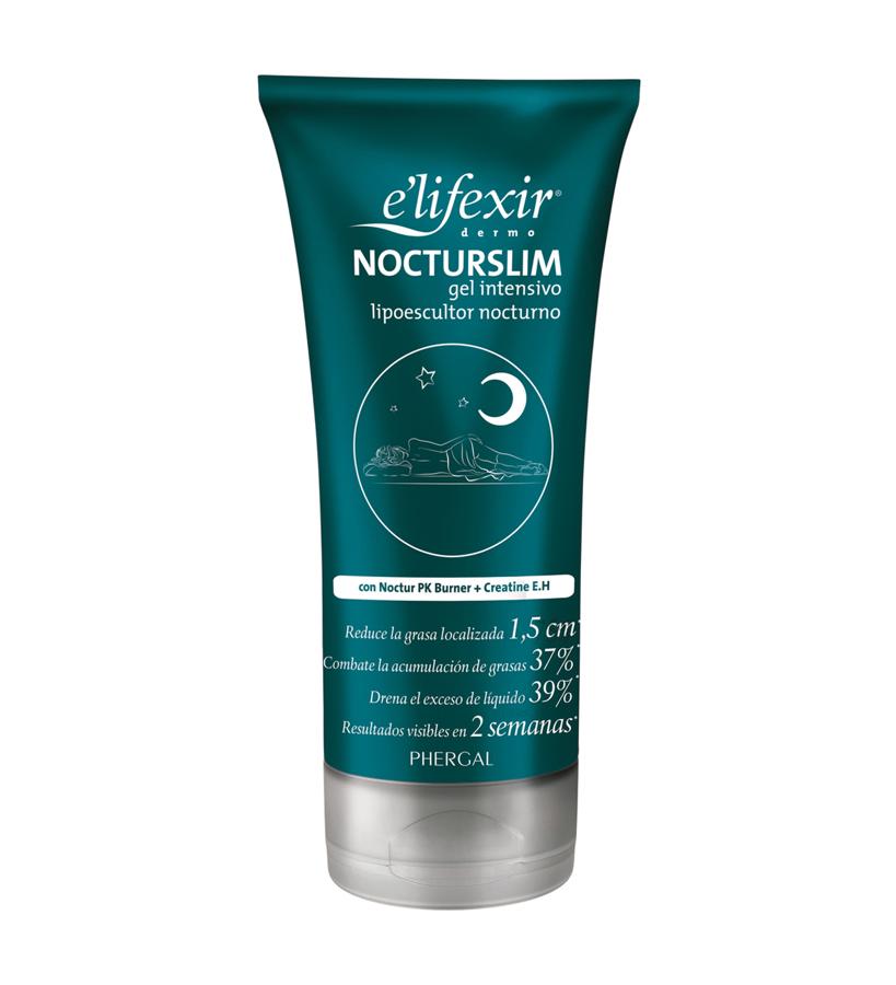 Gel intensivo lipoescultor nocturno. Su acción reductora ayuda a reducir las grasas del cuerpo de forma eficaz mientras se duerme. Testado dermatológicamente. (16,90 €).