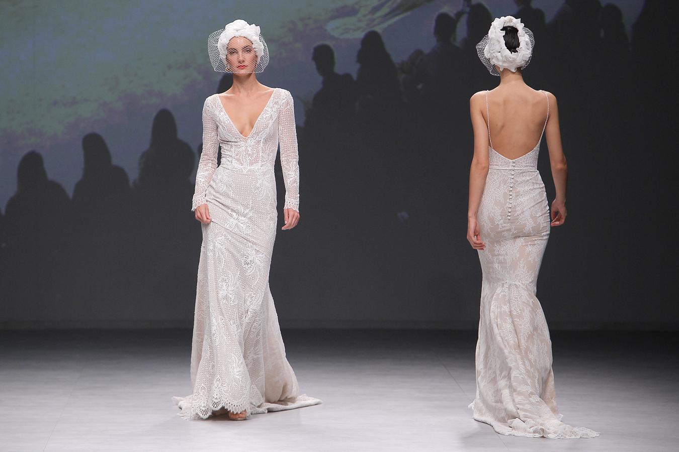 Los vestidos de novia más bonito del desfile de Flora en la Barcelona Bridal Week.