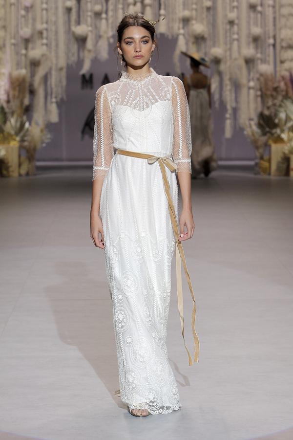 El vestido de novia más bonito del desfile de Mary Lise en la Barcelona Bridal Week.