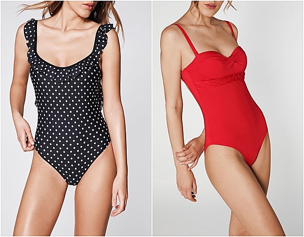 Bañadores de Calzedonia: 59 euros y 69 euros respectivamente.