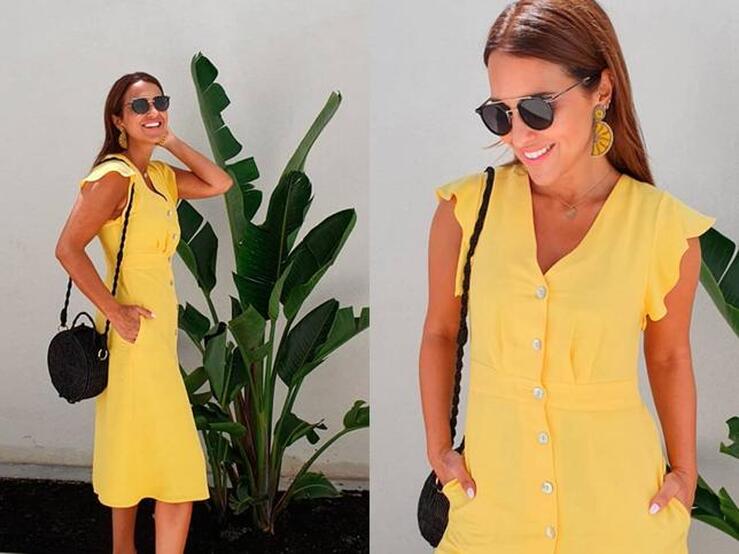 Fotos: 10 alternativas low cost al vestido amarillo (agotado) más deseado de Paula Echevarría