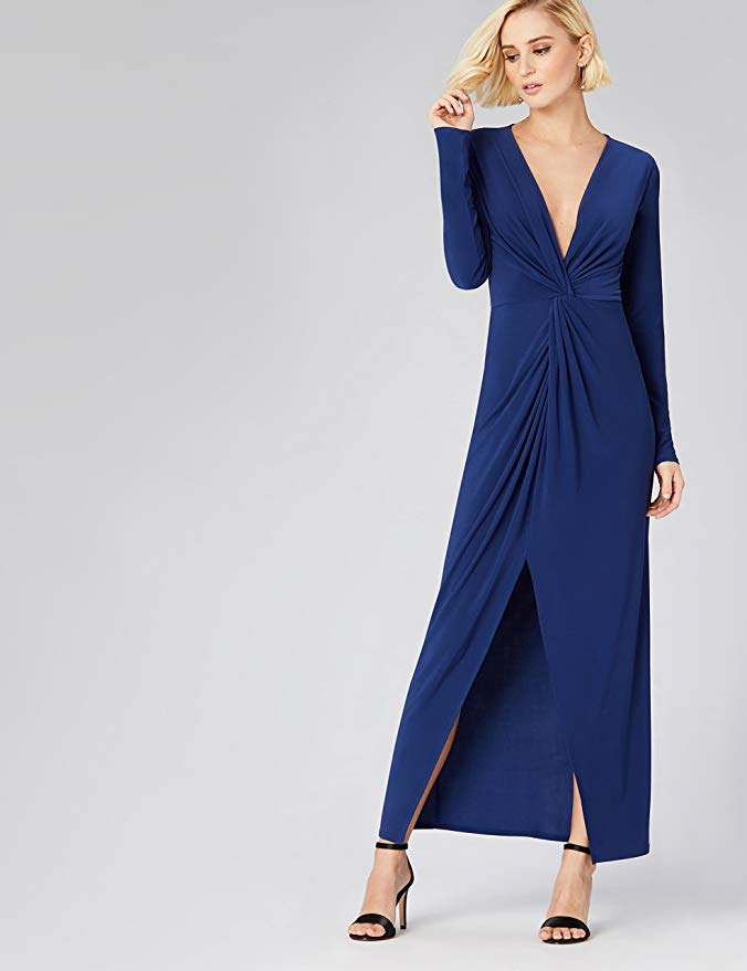 ¿Buscas un vestido de invitada que estilice, haga tipazo y, además, te sirva para todas las bodas, sea la época que sea? Este azul noche de Truth&Fable (50 euros en Amazon) será tu aliado perfecto de enero a diciembre.