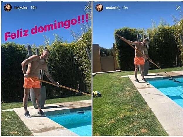 Tony Spina trabajando en casa de Makorke.