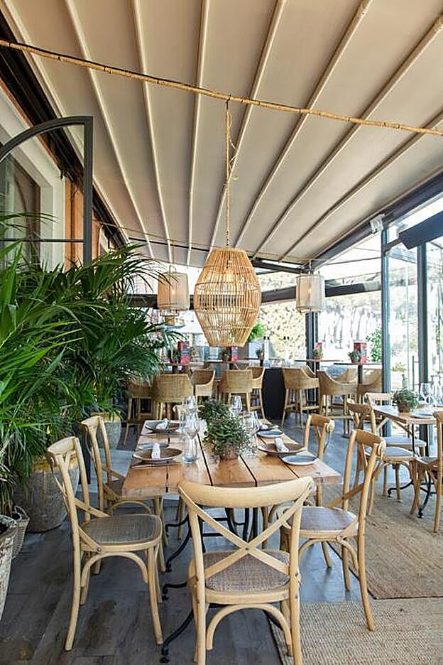 Vista de la terraza del restaurante