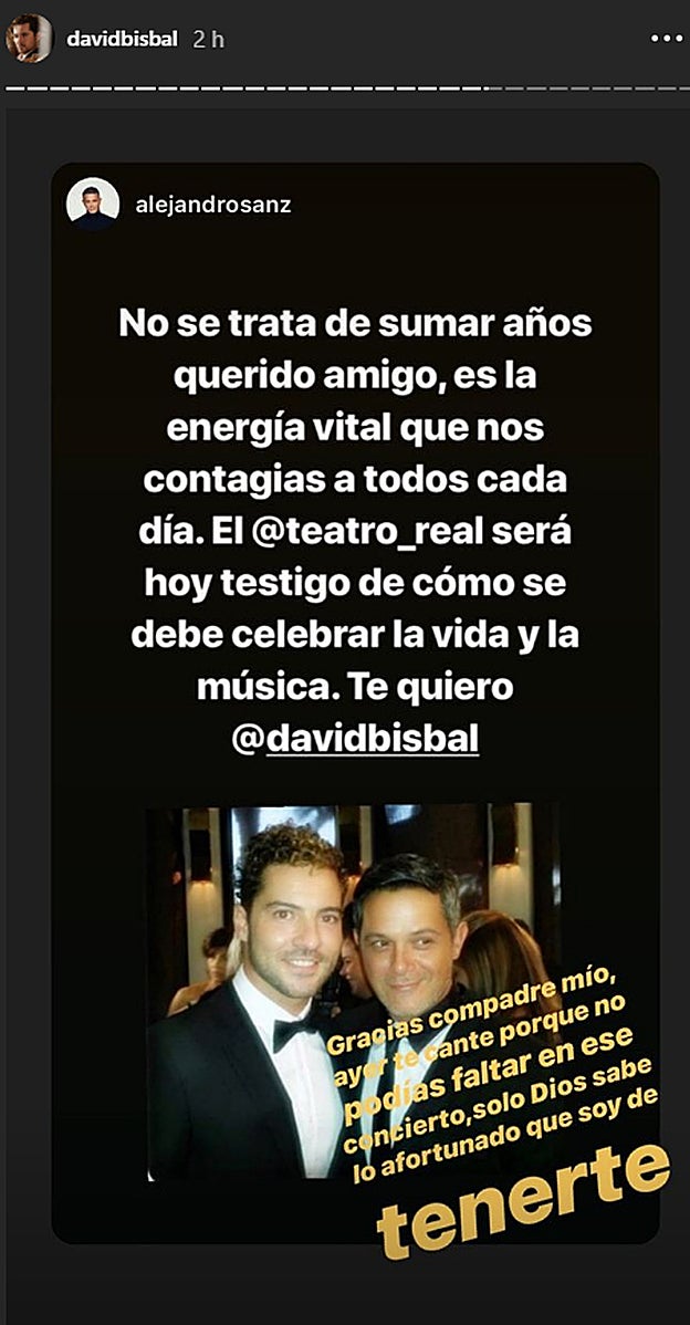 Contestación de David Bisbal a Alejandro Sanz.