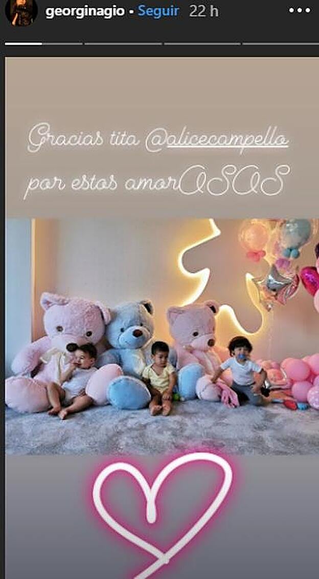 La foto compartida por Georgina Rodríguez.