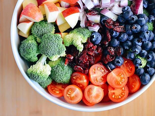 Verduras en la dieta pegan