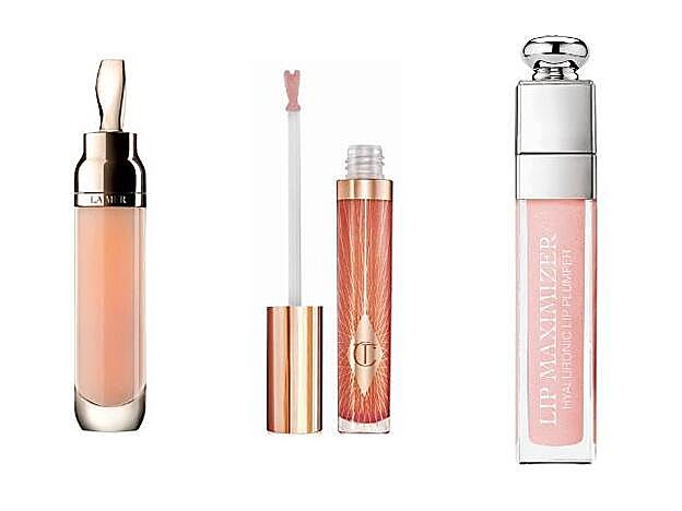 1. The Lip Voluminizer de La Mer (65 €). 2. Collagen Lip Bath de Charlotte Tilbury (32 €). 3. Dior Addict Lip Maximizer de Dior (32 €).