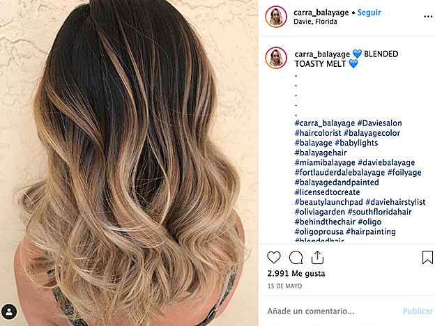 La colorista Carra Osullivan, con sede en Florida, es la creadora de la coloración toasty melt.