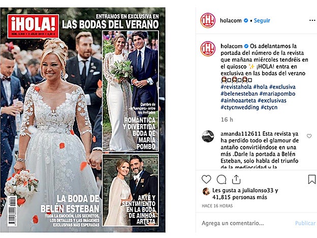 Este es el look que lució Belén Esteban el día de su boda, celebrada el pasado sábado 22 de junio.