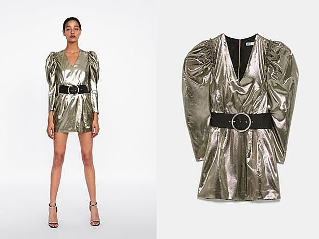 El vestido de Zara está rebajado a mitad de precio y está disponible en todas as tallas.