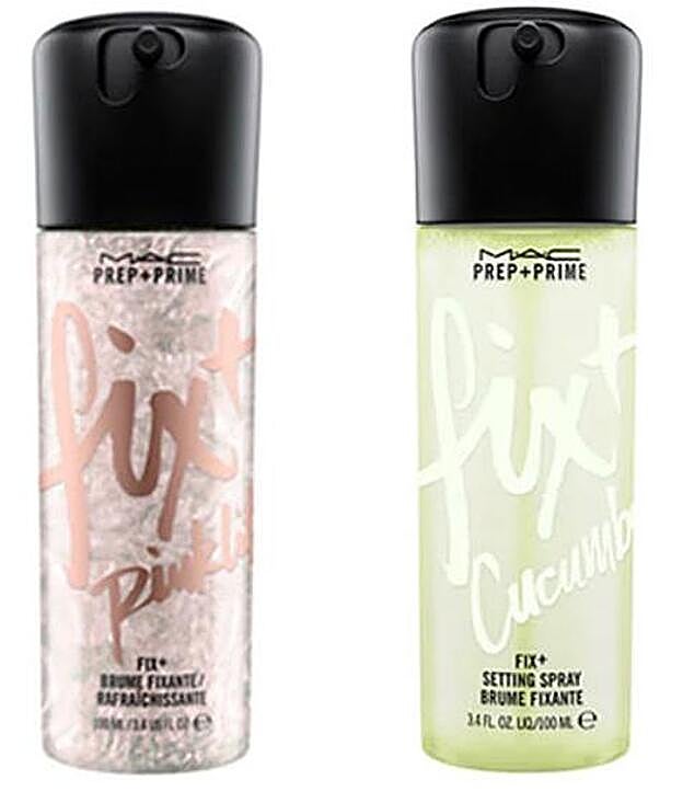 1. Prebase Prime Fix Shimmer (19 euros) / 2. Prebase Prime Fix de pepino (19 euros).