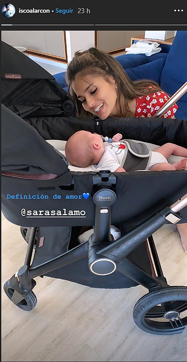 Isco Alarcón compartió esta emotiva fotografía de su bebé.