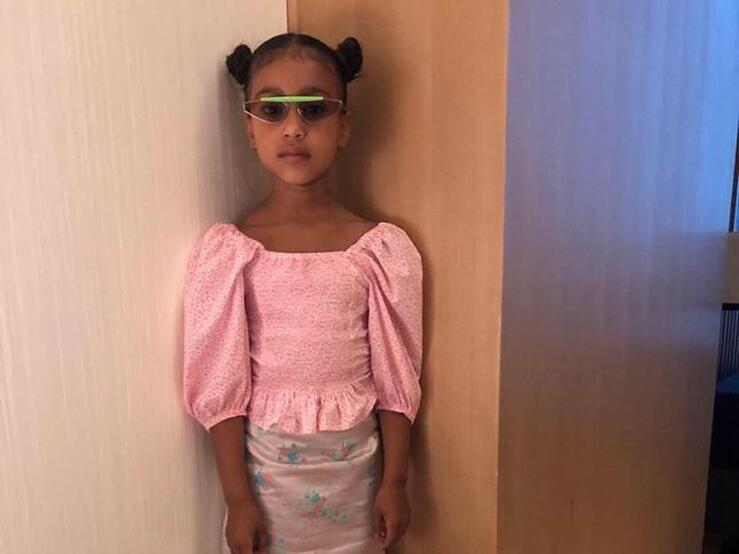 Fotos: Los impactantes looks de North West, la hija de Kim Kardashian