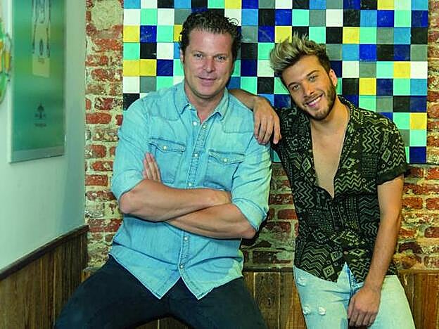 Blas Cantó con Jota Abril.