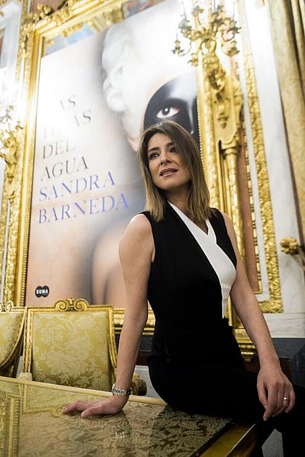 Sandra Barneda durante su presentación, el año pasado, de su libro 'Las hijas del agua'.