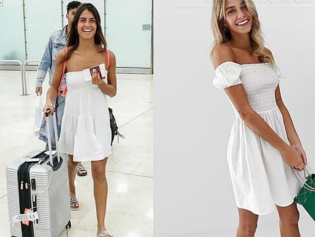 En Asos hay un vestido blanco para ir a la playa muy similar al de Sofía y Aitana.